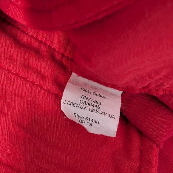 J.Crew Women's Chino Shorts Red 3" Inseam - Picture 10 of 10